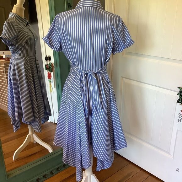 Ivy + Blu Striped Cotton Dress 🌸🦋🌈 - Picture 2 of 5